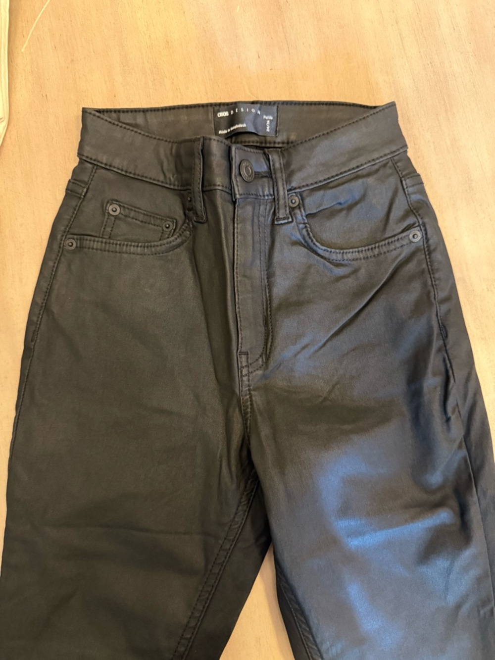 Women’s Black Coated Jeans - ASOS design